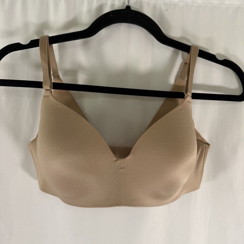 Soma Vanishing Back Wireless Bra Women's 34B Brown Hook Eye Adjustable Straps